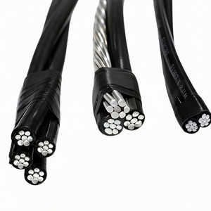 <span class=keywords><strong>Câble</strong></span> électrique torsadé ABC 3x95mm²+2x16mm² à conducteurs en aluminium, isolation XLPE/PVC, pour voies ferrées et mines, Câbles Électriques Triplex - Product Image 1