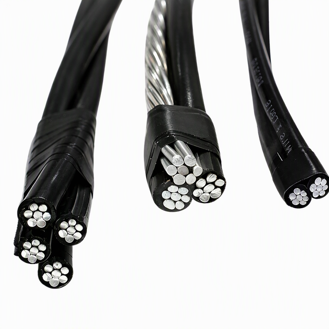 ABC Twisted Electrical Overhead Cable 3x95mm2+2x16mm2 Al Conductor XLPE/PVC Insulation Railway Mining Cabos Eletricos Triplex