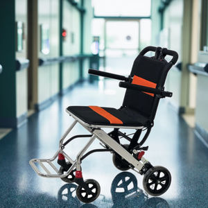 RAFU <span class=keywords><strong>Wheelchair</strong></span> kursi roda Manual dengan sandaran tangan tinggi dapat diatur roda belakang lepas cepat penutup kaki dapat dilepas - Product Image 2