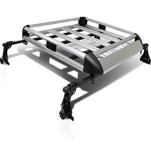 Panier de toit universel en aluminium Kuangyun 50 po de long, <span class=keywords><strong>support</strong></span> de bagages pour voitures, camions et VUS, capacité 150 lb - Product Image 1