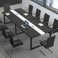 Sistema di Tavoli Modulari per Conferenze, Grande Scrivania per Riunioni, Arredamento per Ufficio, Progetto OEM Personalizzato