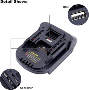 <span class=keywords><strong>Chargeur</strong></span> adaptateur DM18M convertir pour batterie au lithium Milwaukees et Dewalts DCB 204 20V en batterie au lithium Makitas 18V <span class=keywords><strong>BL1830</strong></span> - Product Image 6