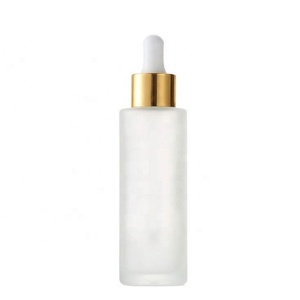2026 Hot Sale 30ml 50ml 60ml 80ml 100ml clear Color Round Cylinder Flat Shoulder Glass <b>Dropper</b> <b>Bottle</b> for Serum Essential Oil - Product Image 5
