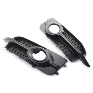 Cadre de phare antibrouillard Audi 8X0807682B, grille inférieure 8X0807681B pour A1 Sport 2011-2014 ABS Noir - Product Image 1
