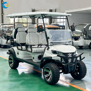 Carrito de Golf Robetaa de 6 Plazas con Asientos Orientados hacia Adelante, Batería de Litio, Todoterreno, Elevado, para Jardín, Villa o Campo de Golf - Product Image 1