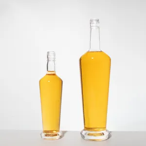 RSG botol minyak oliver 250ml grosir tutup ropp sesuai pesanan 700ml botol Min rum kosong botol minuman keras bespoke