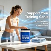 Créatine monohydrate pure en poudre OEM ODM Marque privée Végétalien Sport Gym Musculation Supplément de créatine