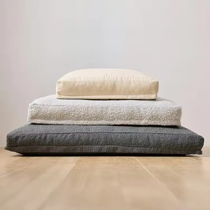 Custom Modern Luxury <b>Pet</b> Dog Bed <b>Pillow</b> Cushion Fashionable With Removable Washable Boucle Fabric For Cats Foam Material - Product Image 1