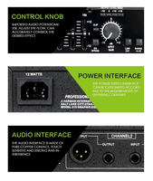 Vente en Gros d'Usine Égaliseur Audio Actif Professionnel Dbx 215 Stéréo 2x15 Bandes Égaliseur Graphique Double Bande pour Équipement de Scène