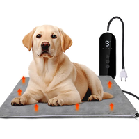 Tapis chauffant électrique pour animaux de compagnie toutes saisons, couverture chauffante anti-morsure, imperméable, protection contre la surchauffe pour chiens et chats