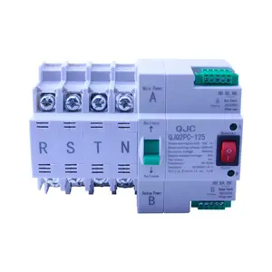 High Quality QJC 220V AC Household dual power ATS automatic transfer switch 100A 4P Dual Power Switches
