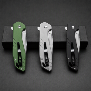 Couteau pliant en gros, lame en acier 8Cr13MoV, manche en aluminium avec clip de poche et trou pour cordon, pour la défense personnelle en extérieur, OEM - Product Image 3