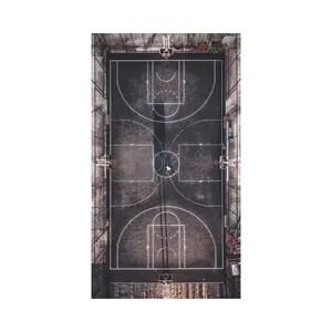 Özel Logo basketbol sahası seti özel açık oyun spor döşeme sistemleri üreticisi için katlanabilir spor salonu zemin