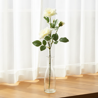 Fabrik-Großhandel Realistische Künstliche Chinesische Rosen-Blumensträuße für Heim- und Bürodekoration Esstisch Chinesisches Neujahr