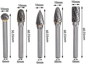 Fraises en carbure de <span class=keywords><strong>tungstène</strong></span>, 10 pièces en carbure de <span class=keywords><strong>tungstène</strong></span>, fraise rotative pour outils électriques - Product Image 4