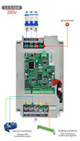 Grande remise haute Performance 220V 0.75-15KW 500 série AC Drive VFD convertisseur de fréquence à fréquence Variable