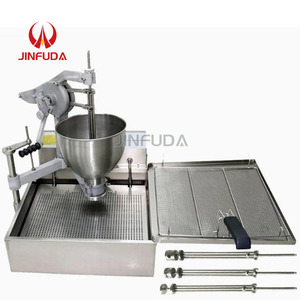 Bandeja de drenaje grande con filtro de aceite rápido para reducir el exceso de grasa en el equipo de donas terminadas, para máquina manual de hacer donas de sobremesa - Product Image 1