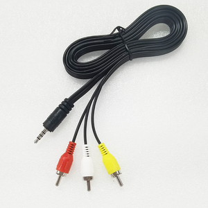 สายเคเบิล AUX แบบกำหนดเอง ขนาด 3.5 มม. 1/8" <span class=keywords><strong>TRRS</strong></span> เป็น 3 หัว <span class=keywords><strong>RCA</strong></span> ตัวผู้ สำหรับทีวี MP3 แท็บเล็ต ลำโพง โฮมเธียเตอร์ - Product Image 3