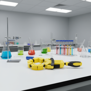 Abrazadera de correa Stanley Bailey de 12 pulgadas, herramienta de laboratorio de plástico negro y amarillo - Product Image 3