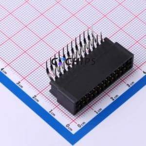 ER24BGFBK Gold Finger Connector Bent Lead Through Hole,P=2.54mm Connector EDGE SLOT 2.54mm 24P Right Angle Insert - Product Image 1