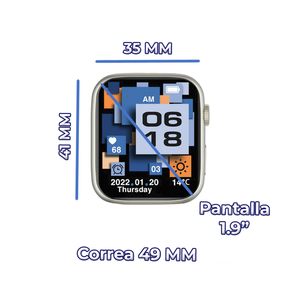 Reloj Inteligente con Pantalla HD de 1.9 Pulgadas, Monitor de Actividad Física con Correas Intercambiables - Product Image 3
