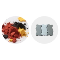 Pigment de poudre de couleur d'oxyde de fer noir utilisé dans le bloc de pavés