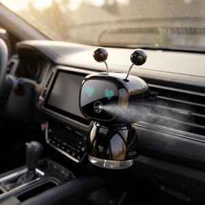Difusor de Aromas Eléctrico Inteligente para Coche, con Spray <span class=keywords><strong>Ambientador</strong></span>, Luces LED en Forma de Corazón, Recargable por USB, 4 Niveles, Humidificador de Aromaterapia - Product Image 5
