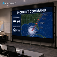 Grande Schermo LED P1.86 per Centri di Risposta alle Emergenze con Bassa Riflessione e Facile Manutenzione Installazione Fissa