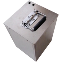 Boîtier de batterie en acier inoxydable personnalisé OEM, boîte d'enclosure, revêtement en poudre, aluminium découpé au laser, pliage, soudage, fabrication de tôles