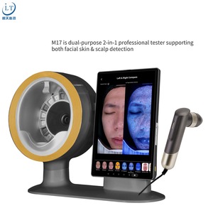 เครื่องวิเคราะห์ใบหน้า/ผิวหนัง/หนังศีรษะ M17 AI ความละเอียด 20MP 10 สเปกตรัม กล้องจุลทรรศน์แบบมือถือ 50X หน้าจอ 15.6 นิ้ว ระบบ Android 12 พร้อมที่เก็บข้อมูลบนคลาวด์ รองรับปลั๊กไฟ EU/US - Product Image 1