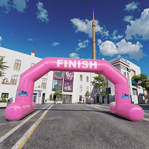 Arches gonflables en PVC de marque Plato personnalisées, épaisseur 0,65 mm, pour sports de plein air, course, publicité, installation facile, garantie <span class=keywords><strong>1</strong></span> an, personnalisable - Product Image 1