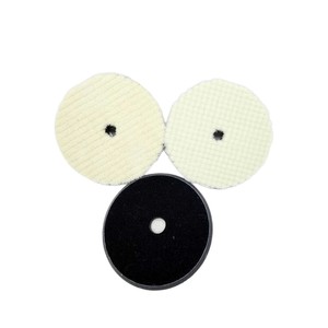 Disques de polissage auto-adhésifs en laine tricotée 125mm/150mm à bords biseautés, éponges épaisses/moyennes/fines pour découpe, cirage et élimination des rayures - Product Image 5