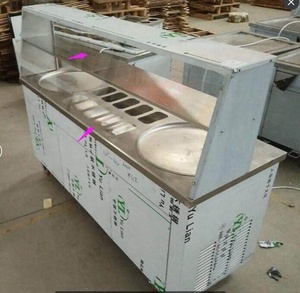 Siêu hiệu suất bằng thép không gỉ chiên <span class=keywords><strong>ice</strong></span> <span class=keywords><strong>cream</strong></span> máy cuộn - Product Image 1