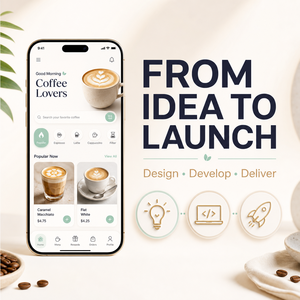 Développement d'une application de commande personnalisée pour café et boutique de café, compatible iOS et Android, avec affichage du menu, paiement en ligne et système de carte de fidélité - Product Image 3