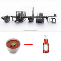 Machine de remplissage de liquides à écran tactile Hongyi haute efficacité pour grandes bouteilles de pâte de tomate, avec réglage quantitatif flexible