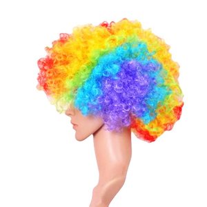 <span class=keywords><strong>Perruque</strong></span> de clown arc-en-ciel, <span class=keywords><strong>perruque</strong></span> de clown <span class=keywords><strong>hippie</strong></span> colorée, <span class=keywords><strong>perruque</strong></span> afro bouclée et moelleuse pour hommes et femmes, idéale pour les fans de football, les soirées disco, les fêtes sportives et Noël - Product Image 3