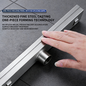 Drenaje de Piso Rectangular de Acero Inoxidable 304 con Inserto para Azulejos, Filtro Desodorizante y Antiolor - Product Image 5