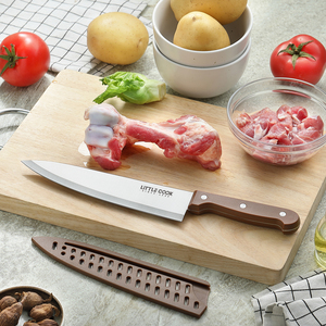 Coltello da Chef in Acciaio Inossidabile da 8 Pollici con Impugnatura Comoda e Lama Affilata per Cucina Domestica e Taglio - Product Image 6