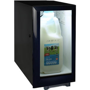 Vanace <span class=keywords><strong>Mini</strong></span> réfrigérateur à température réglable pour fenêtre en verre à lumière LED et refroidisseur de lait au design compact - Product Image 3