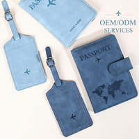 Lot de porte-passeports de voyage personnalisés en cuir PU, multicolores, avec porte-cartes d'embarquement et étiquette de bagage – Vente en gros à prix abordable