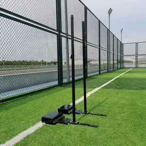 High Quality outdoor movable Badminton Net & Poles competition badminton net pole size badminton pole system for export