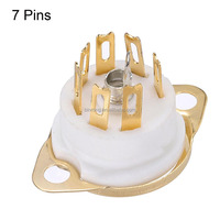Conector Adaptador GZC7-F de 7 Pines para Montaje en Chasis, Protector de Tubos de Vacío, Compatible con 6X4 6Z4 EC92 6AU4 EF94 6K4 6J1