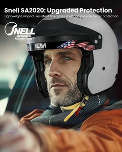 Snell sa2020 ilm mở mặt tự động đua Mũ bảo hiểm Trọng lượng nhẹ sợi thủy tinh Mũ bảo hiểm nam giới và phụ nữ mô hình R85 - Product Image 2