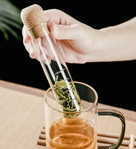 OEM Résistant <span class=keywords><strong>À</strong></span> La Chaleur de Tube <span class=keywords><strong>à</strong></span> Essai <span class=keywords><strong>En</strong></span> <span class=keywords><strong>Verre</strong></span> Borosilicaté <span class=keywords><strong>Thé</strong></span> Infuseur <span class=keywords><strong>Filtre</strong></span> <span class=keywords><strong>à</strong></span> Tamis - Product Image 6