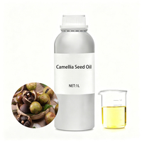 Minyak Biji Camellia Organik Cold Pressed Unrefined Berkualitas Tinggi Grade Terapeutik Minyak Esensial Pembawa untuk Kosmetik 1L