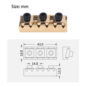 Promotion : Écrou de verrouillage de cordes 43 mm pour pont tremolo Floyd Rose, doré - Product Image 6