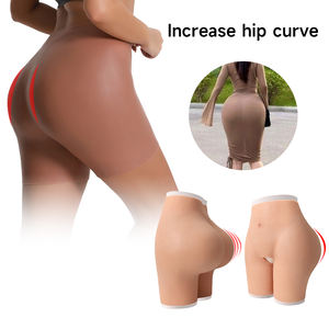 Большие и пышные силиконовые накладки для увеличения ягодиц и бедер, 100% мягкий силикон, средняя степень коррекции, 3D-вышивка, силиконовые трусики, имитация ягодиц - Product Image 1