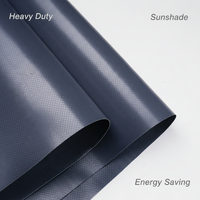 Bâche en PVC enduit 100 % imperméable 650 g/m², robuste, pare-soleil, tissu PVC économe en énergie pour tentes et bâches de camion