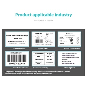 Tự dính phim vận chuyển máy in nhãn nhiệt nhãn giấy nhãn máy tự dính giá giấy in mã vạch - Product Image 5