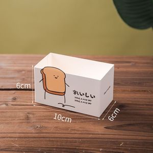 Maßgefertigte Papierbox Premium Biologisch Abbaubare Hamburger-Brot-Sandwich Recycelbare Kuchen-Gebäck-Verpackung Sushi Takeaway Lebensmittelverpackung - Product Image 3